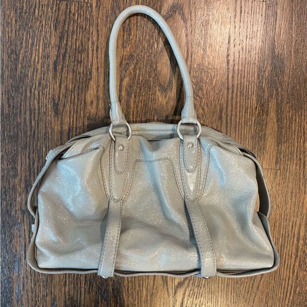 Michael Kors Satchel Patent Gray - Picture 4 of 5